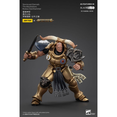 JoyToy - Stormcast Eternals Los Blacktalons - Martillo de bueyes Rostus 1/18 - Warhammer Age of Sigmar