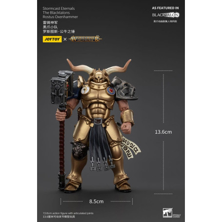 JoyToy - Stormcast Eternals Los Blacktalons - Martillo de bueyes Rostus 1/18 - Warhammer Age of Sigmar