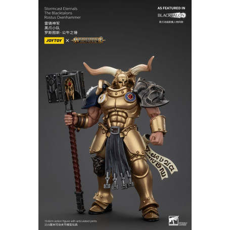 JoyToy - Stormcast Eternals Los Blacktalons - Martillo de bueyes Rostus 1/18 - Warhammer Age of Sigmar