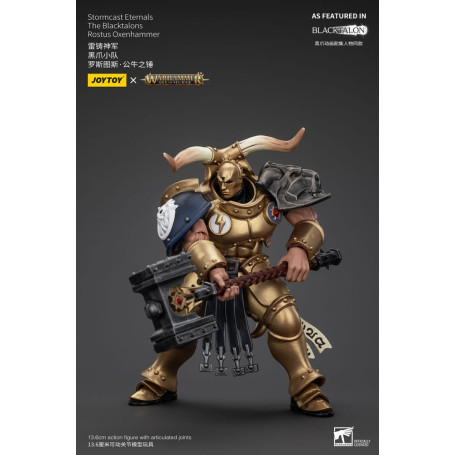 JoyToy - Stormcast Eternals Los Blacktalons - Martillo de bueyes Rostus 1/18 - Warhammer Age of Sigmar