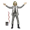 Neca BeetleJuice 1988 - Beetlejuice Traje a Rayas Blanco y Negro