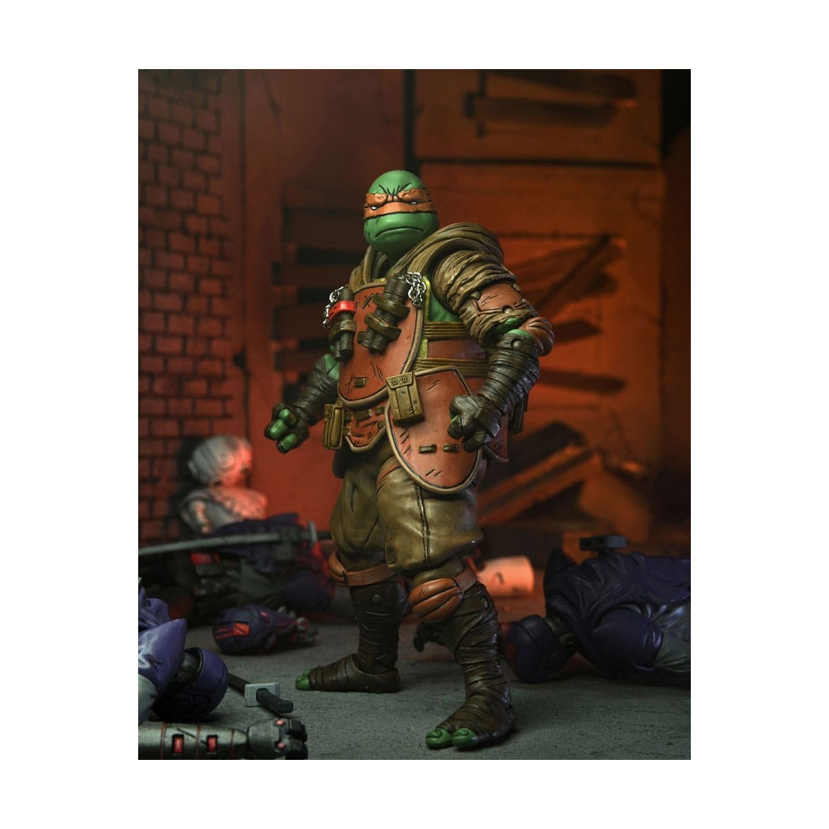 NECA - IDW Comics - Ultimate FLASHBACK MICHELAGELO El Último Ronin - TMNT - Teenage Mutant Ninja Turtles