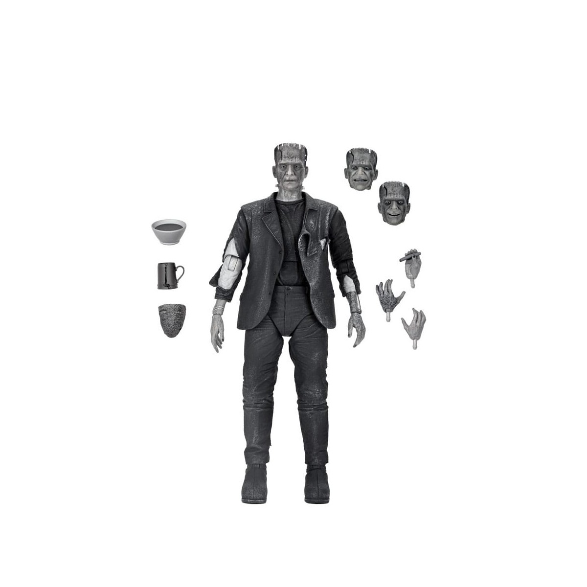 NECA - Ultimate Frankenstein's Monster (Bride of Frankenstein) Black & White Version - Monstruos Universales