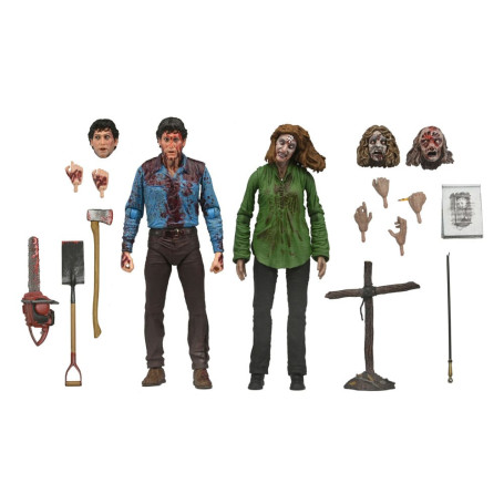Neca Evil Dead - Ash Sangriento Definitivo y Cheryl Williams