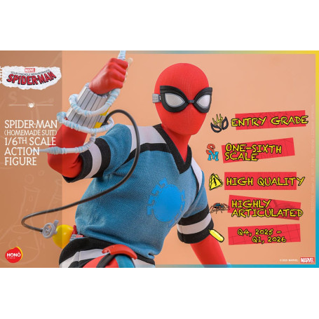 Hot Toys/Hono Studio - Marvel - Yours truly Spider-Man - Spider-Man (Traje casero) 1/6