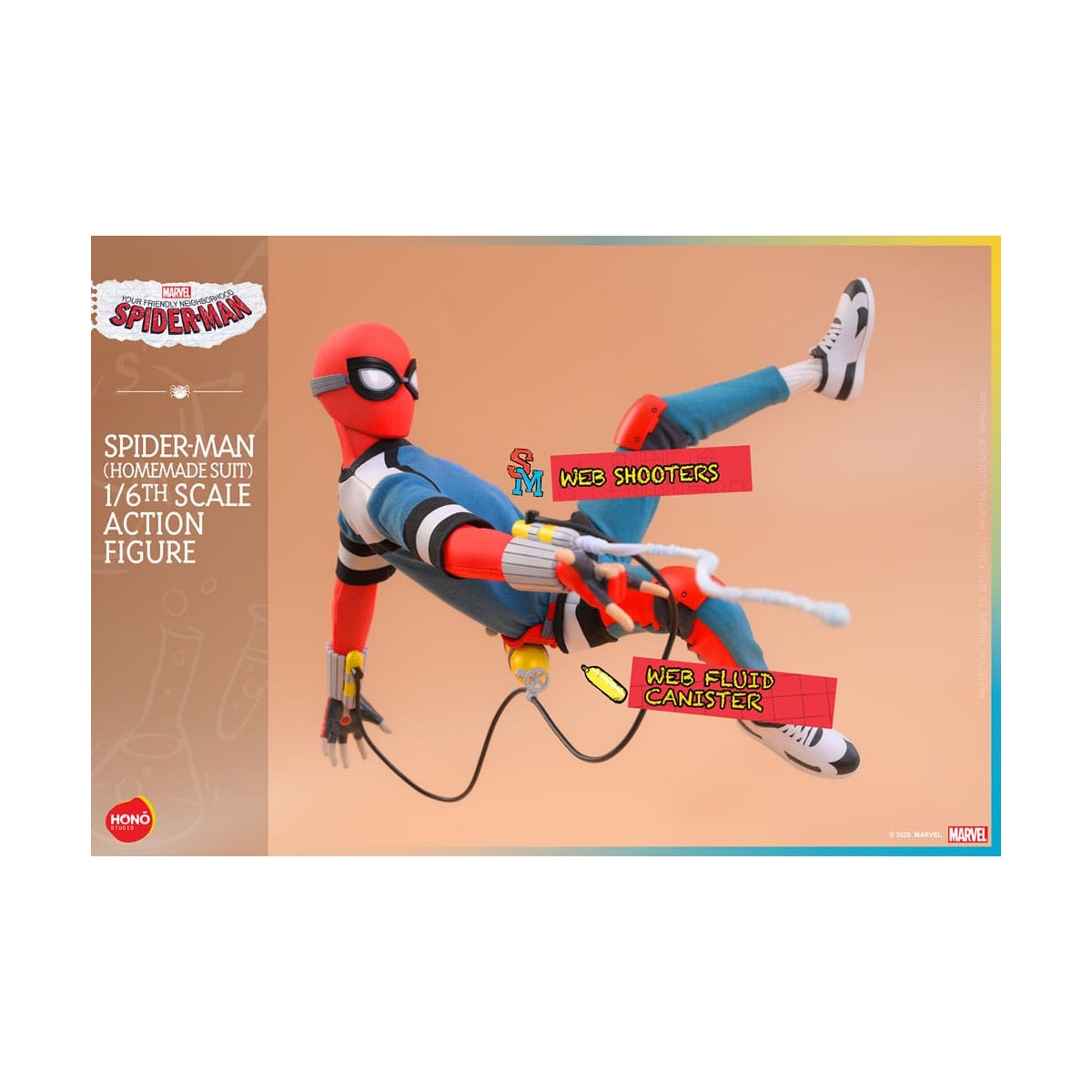 Hot Toys/Hono Studio - Marvel - Yours truly Spider-Man - Spider-Man (Traje casero) 1/6