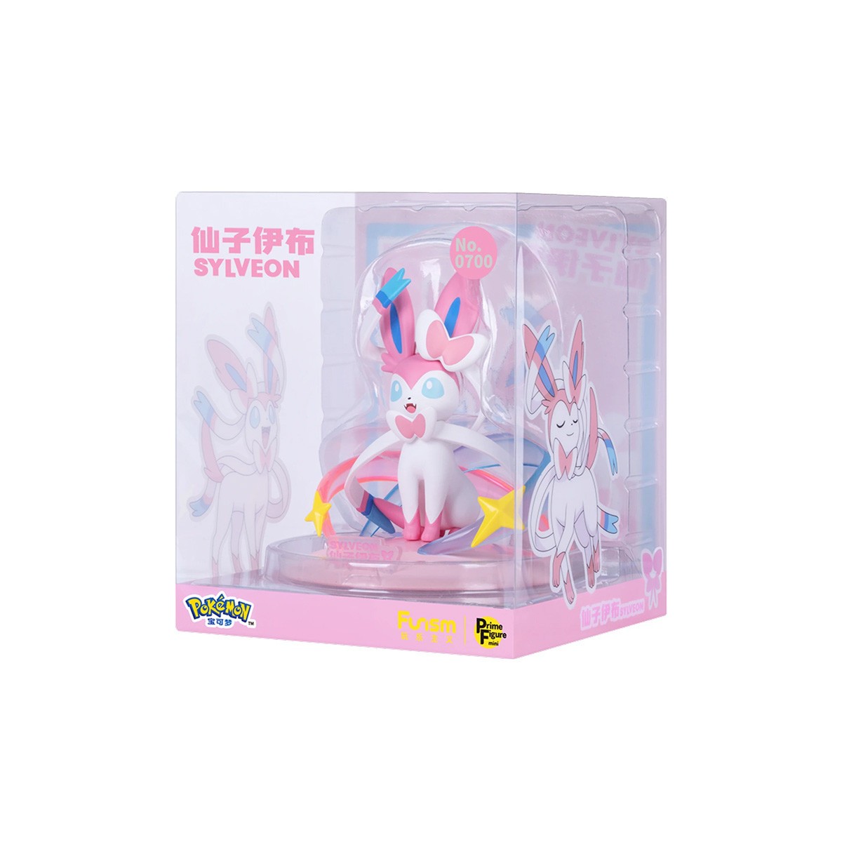 Funism - Pokemon Prime Figura Mini - NYMPHALI - Sylveon - Nymphia
