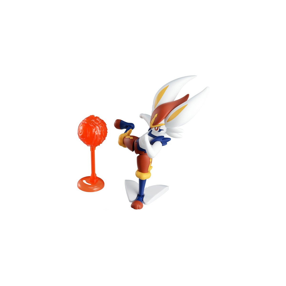 Bandai - Pokepla 50 - PYROBUT Model Kit Pokemon - Cinderace - Aceburn - Pokemon Select series