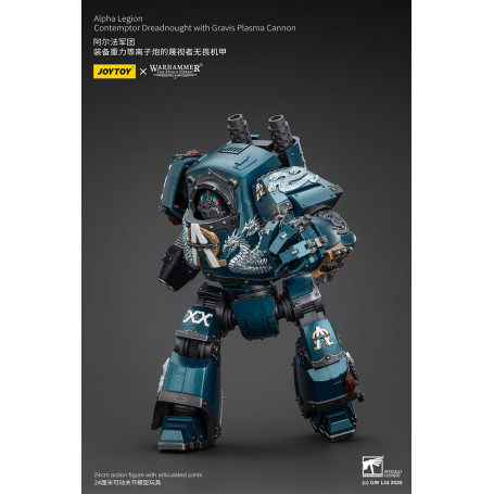 Joytoy - Warhammer - Legión Alfa - Contemptor Dreadnought con Cañón de Plasma Gravis - La Herejía de Horus