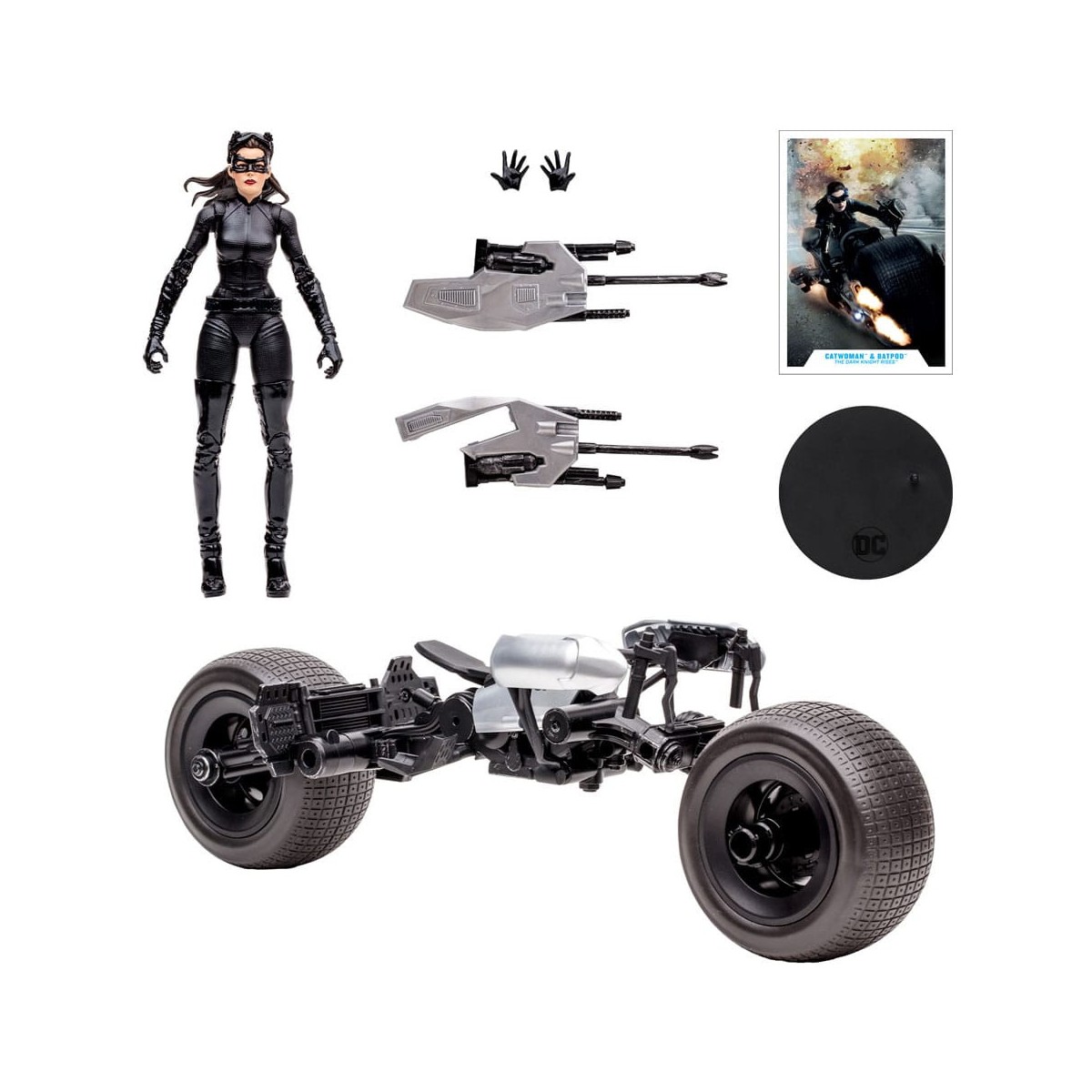 Mc Farlane - DC Multiverse - Batpod con Catwoman 1/12 (The Dark Knight Rise)