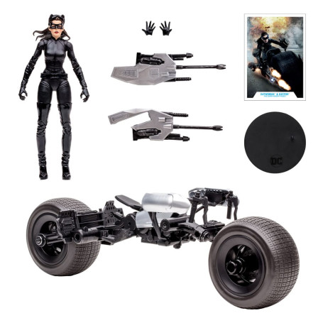 Mc Farlane - DC Multiverse - Batpod con Catwoman 1/12 (The Dark Knight Rise)