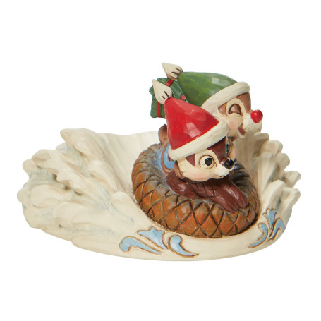 Enesco - Disney Traditions Tic & Tac van en trineo