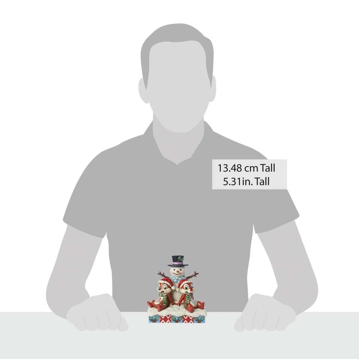 Enesco - Muñeco de Nieve Tic & Tac - Tradiciones Disney por Jim Shore
