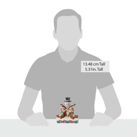 Enesco - Muñeco de Nieve Tic & Tac - Tradiciones Disney por Jim Shore