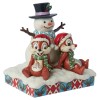 Enesco - Muñeco de Nieve Tic & Tac - Tradiciones Disney por Jim Shore