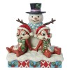 Enesco - Muñeco de Nieve Tic & Tac - Tradiciones Disney por Jim Shore
