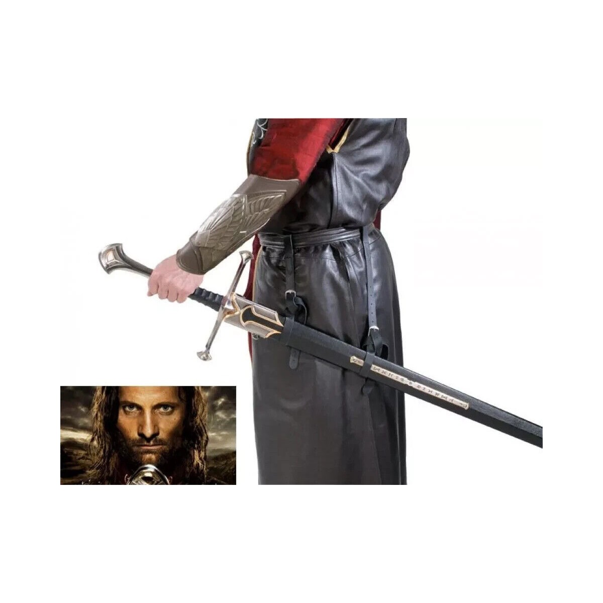 United Cutlery Vaina de Anduril LOTR - Vaina de Anduril El Señor de los Anillos
