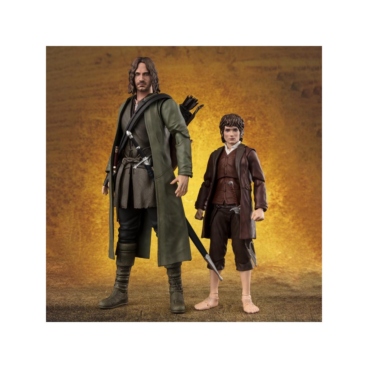 Tamashii - FRODO BAGGINS & GOLLUM - El Señor de los RIngs: La Comunidad del Anillo- S.H. Figuarts SHF