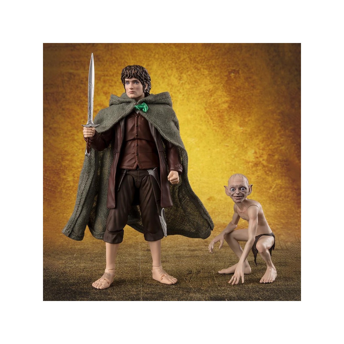Tamashii - FRODO BAGGINS & GOLLUM - El Señor de los RIngs: La Comunidad del Anillo- S.H. Figuarts SHF