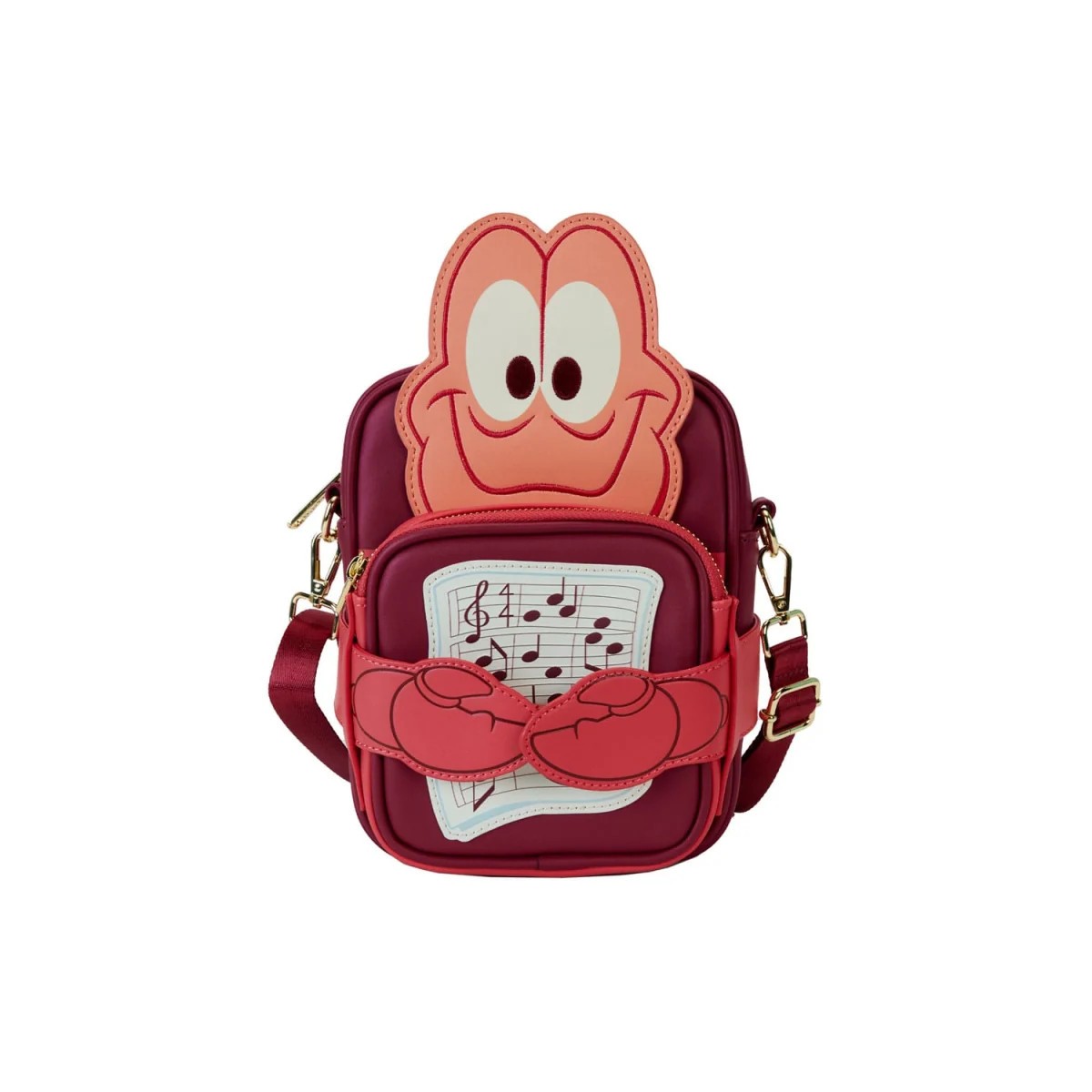 Disney La Petite Sirene - Bolso bandolera Loungefly Lazo figurado 35 Aniversario Sebastian