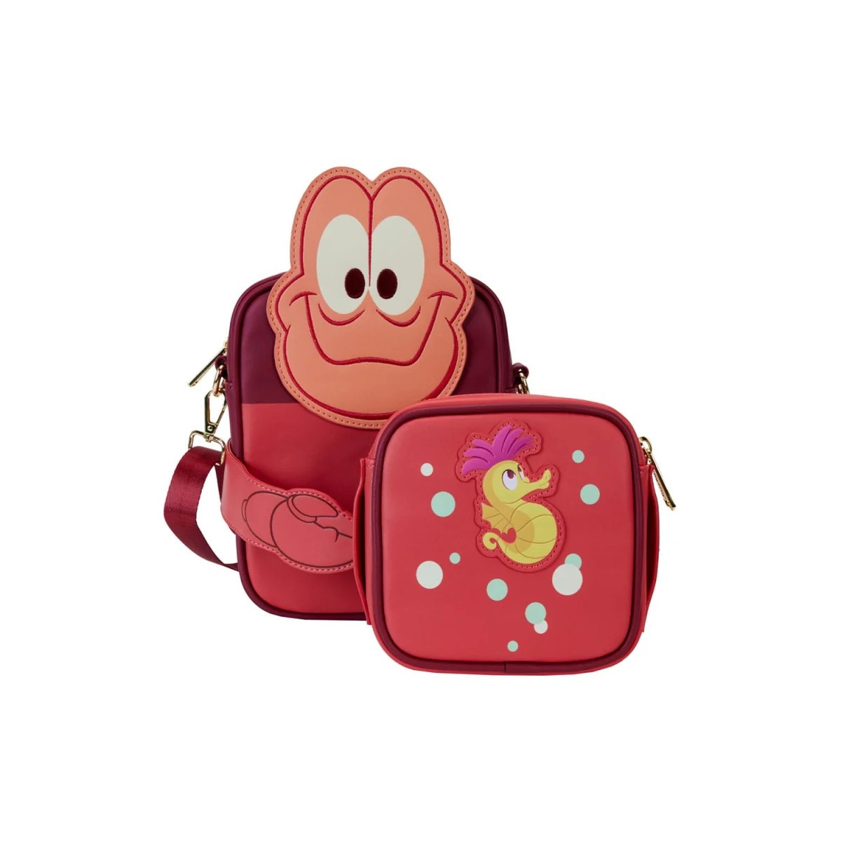 Disney La Petite Sirene - Bolso bandolera Loungefly Lazo figurado 35 Aniversario Sebastian