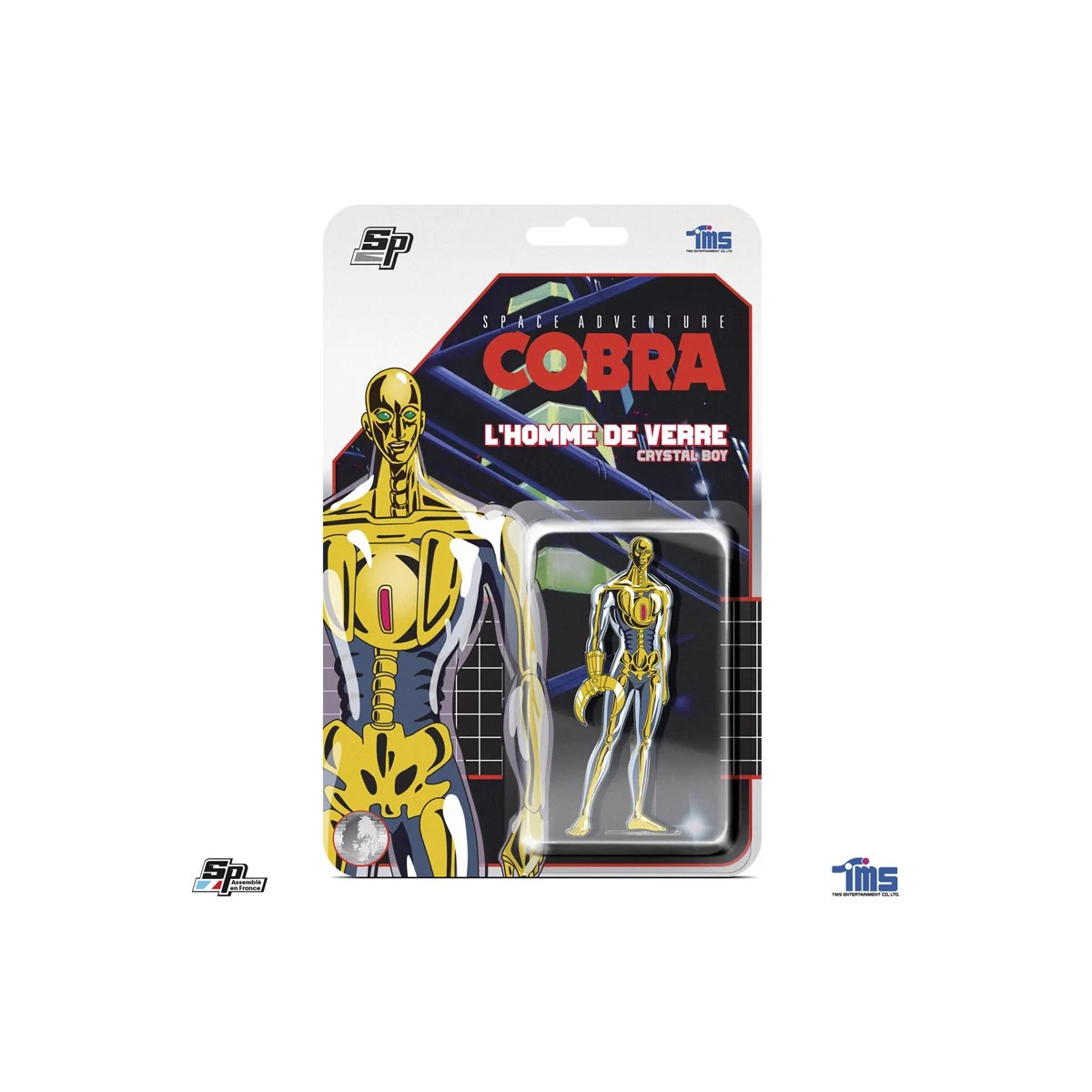 SP Collections - Cobra Super Pins Blister Card - CRYSTAL BOY - El Hombre de Cristal