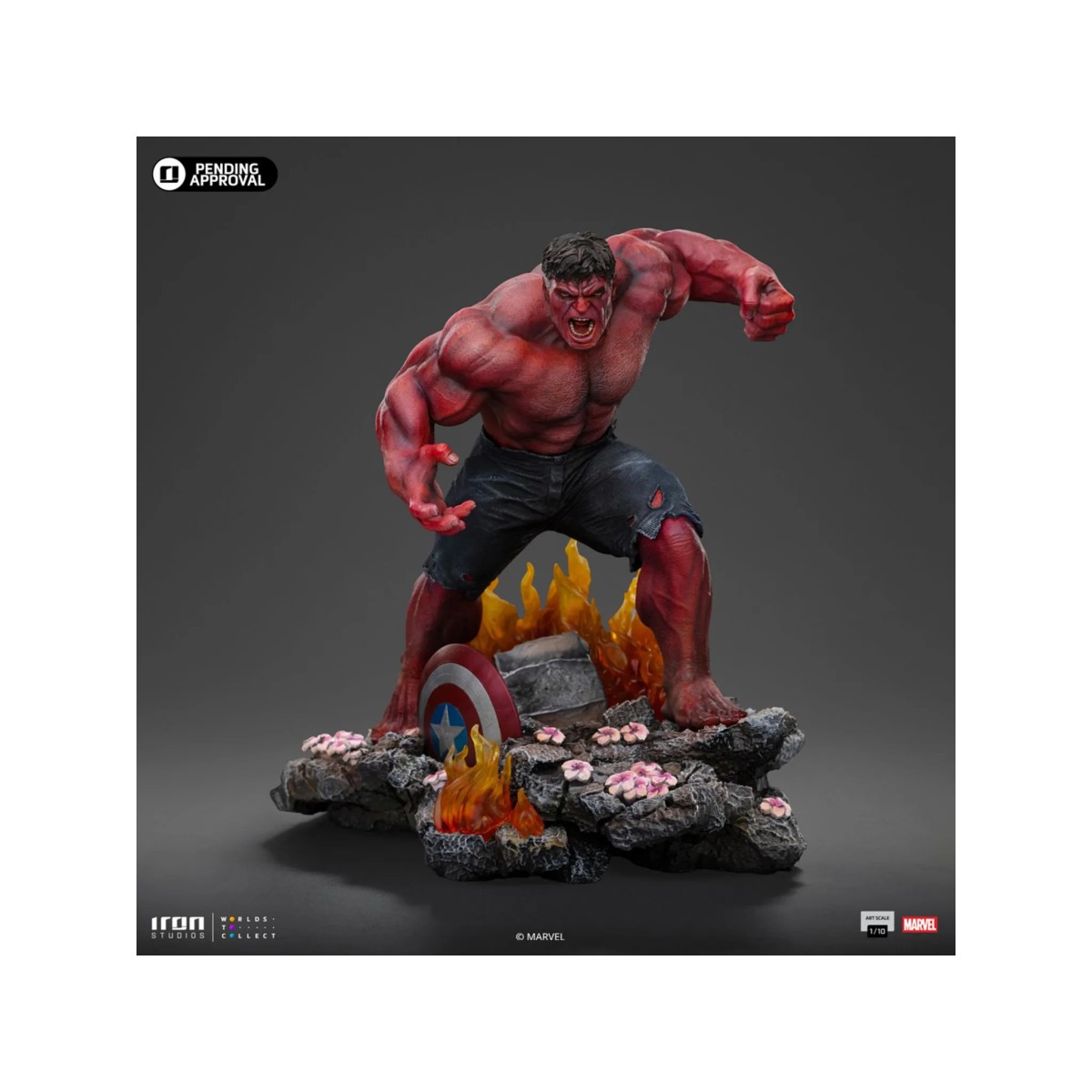 Iron Studios - Marvel - RED HULK Arts Scale 1/10 - Captain America: Brave New World BDS Arts Scale 1/10