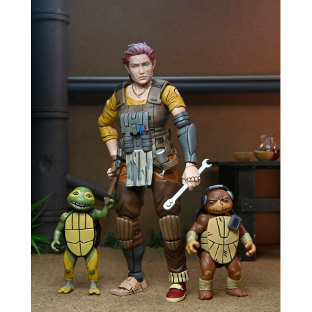 NECA - IDW Comics - La abuela Abril con Baby Yi y Moja - El último Ronin Los años perdidos - TMNT