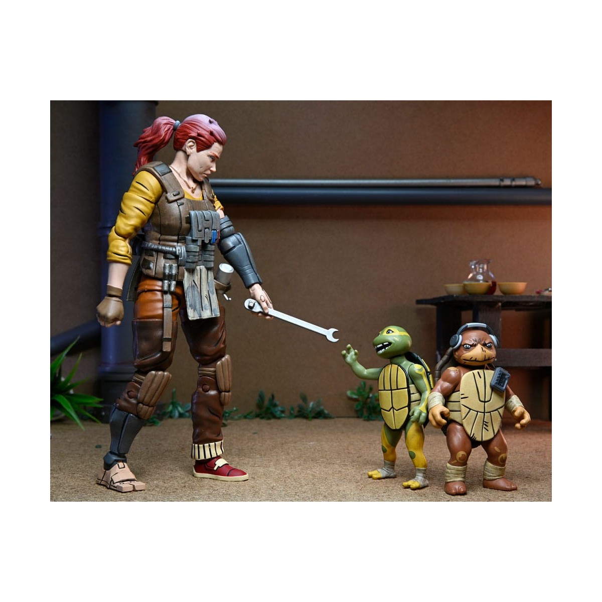 NECA - IDW Comics - La abuela Abril con Baby Yi y Moja - El último Ronin Los años perdidos - TMNT