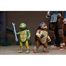 NECA - IDW Comics - La abuela Abril con Baby Yi y Moja - El último Ronin Los años perdidos - TMNT