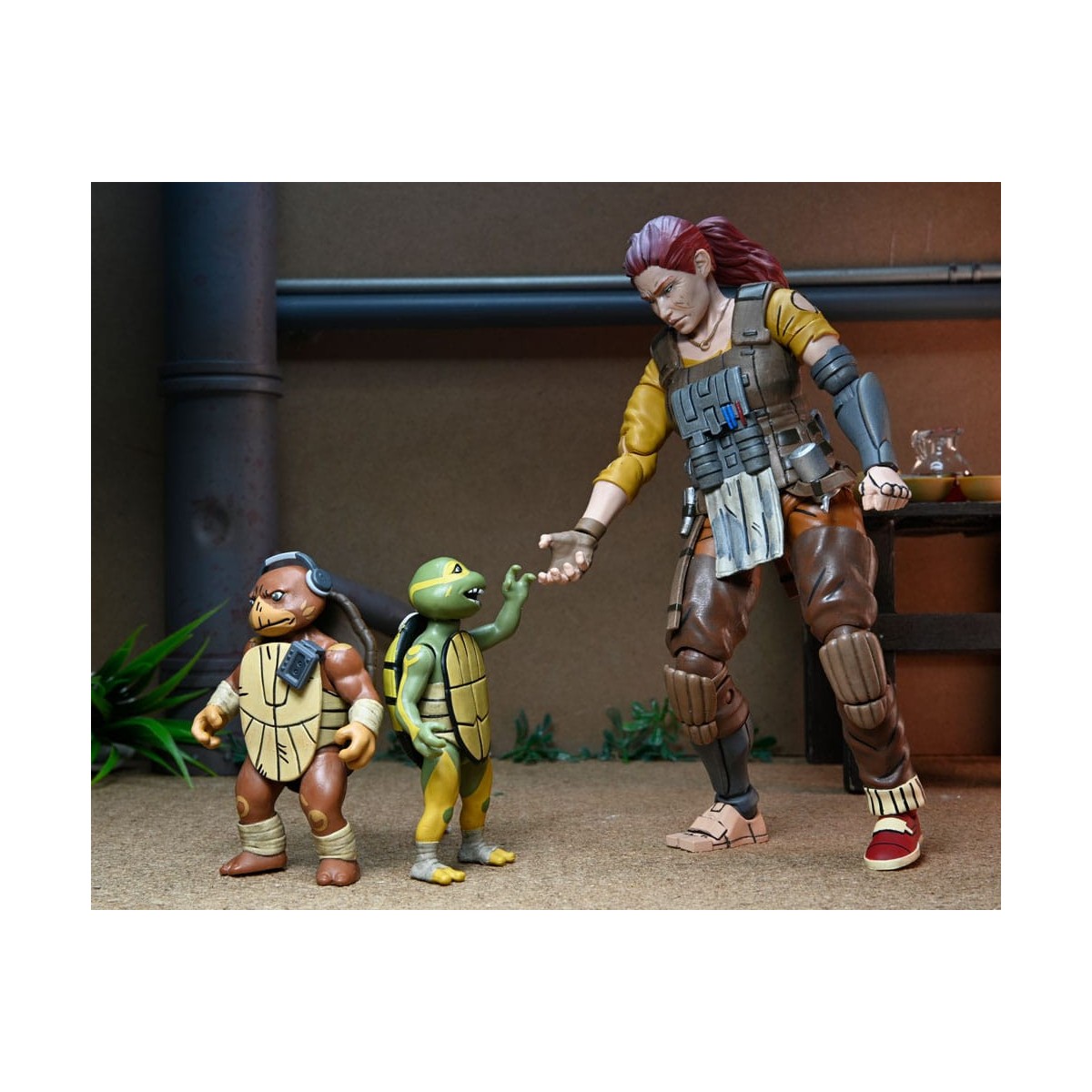NECA - IDW Comics - La abuela Abril con Baby Yi y Moja - El último Ronin Los años perdidos - TMNT