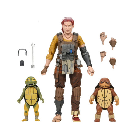 NECA - IDW Comics - La abuela Abril con Baby Yi y Moja - El último Ronin Los años perdidos - TMNT