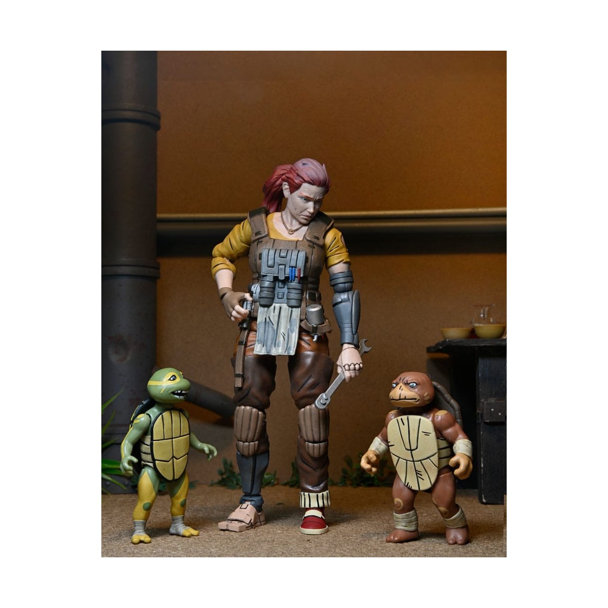NECA - IDW Comics - La abuela Abril con Baby Yi y Moja - El último Ronin Los años perdidos - TMNT
