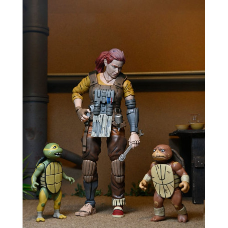 NECA - IDW Comics - La abuela Abril con Baby Yi y Moja - El último Ronin Los años perdidos - TMNT