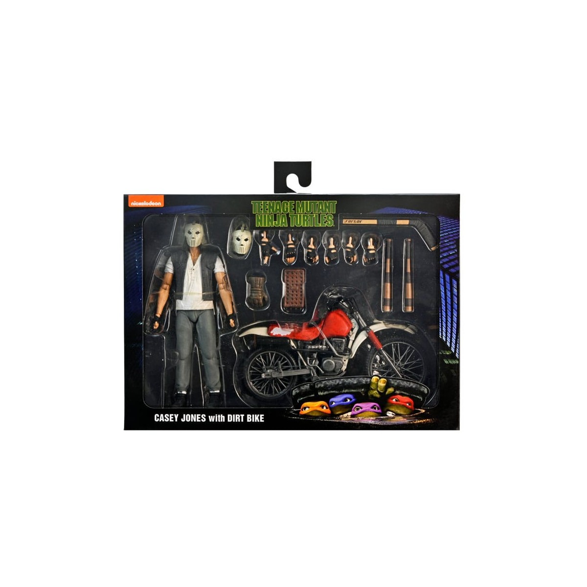 Neca - TMNT - Casey Jones con moto de cross - Teenage Mutant Ninja Turtles - Teenage Mutant Ninja Turtles - La película