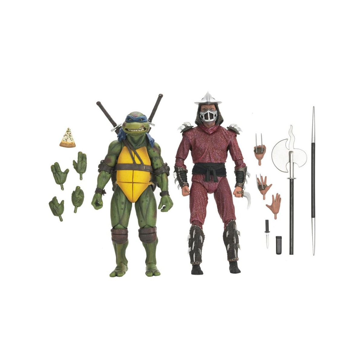 Neca - TMNT - Leonardo vs Shredder - Teenage Mutant Ninja Turtles - Teenage Mutant Ninja Turtles - La Película