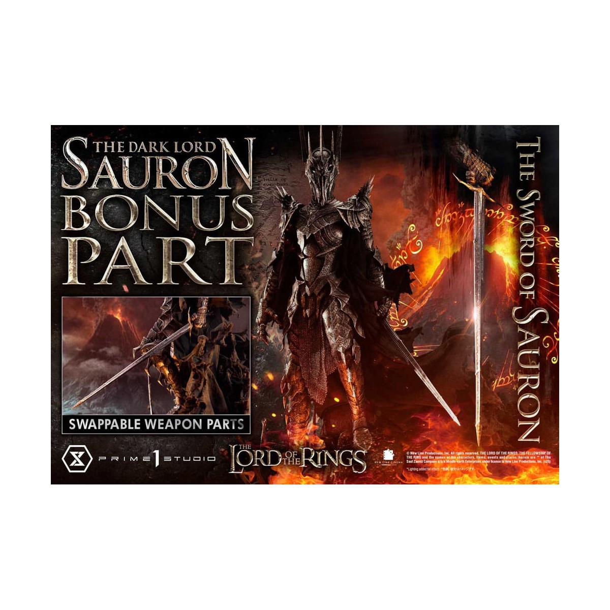 Prime 1 Studio - Museum Masterline Series 1/3 The Dark Lord Sauron Bonus Version - El Señor de los Anillos
