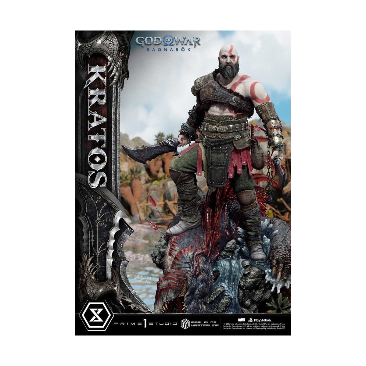 Prime 1 Studio - God of War: Ragnarok - Kratos Ultimate Bonus Version - Real Elite Masterline Series 1/3