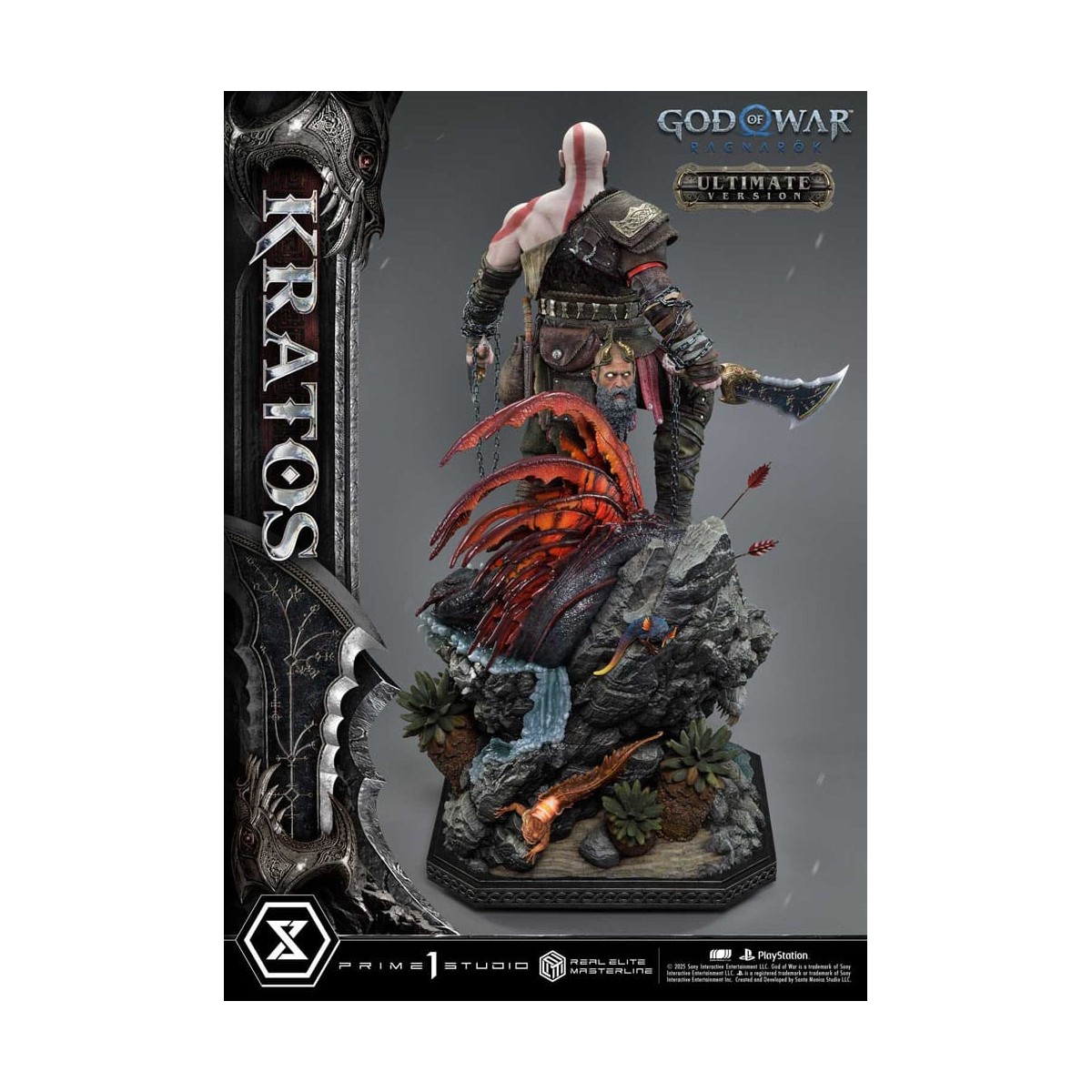 Prime 1 Studio - God of War: Ragnarok - Kratos Ultimate Bonus Version - Real Elite Masterline Series 1/3