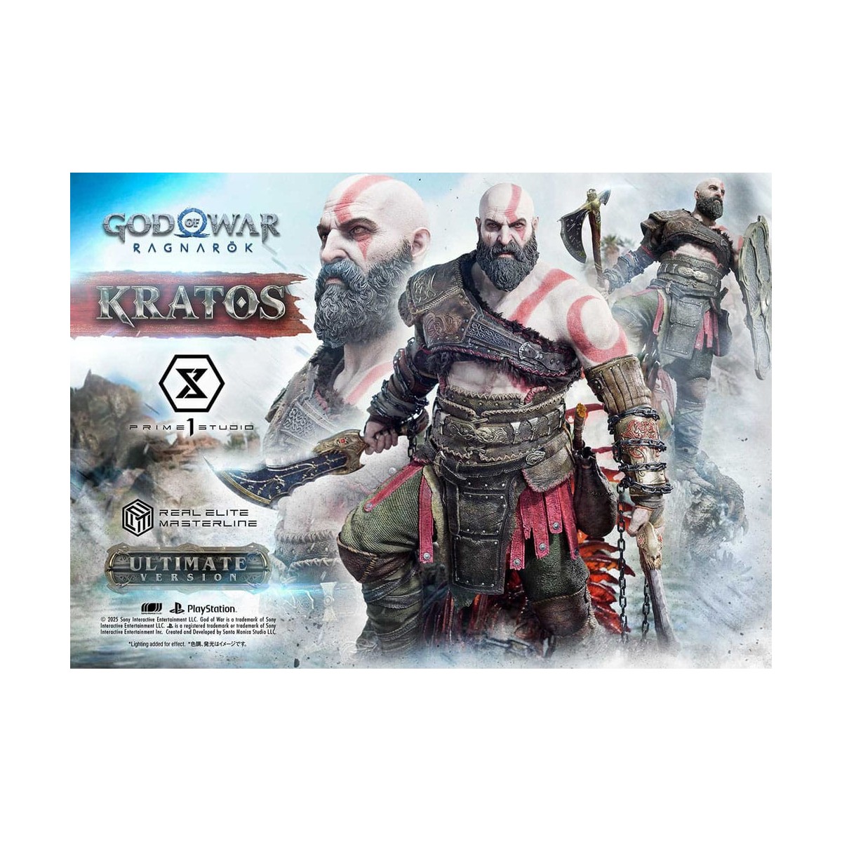 Prime 1 Studio - God of War: Ragnarok - Kratos Ultimate Bonus Version - Real Elite Masterline Series 1/3