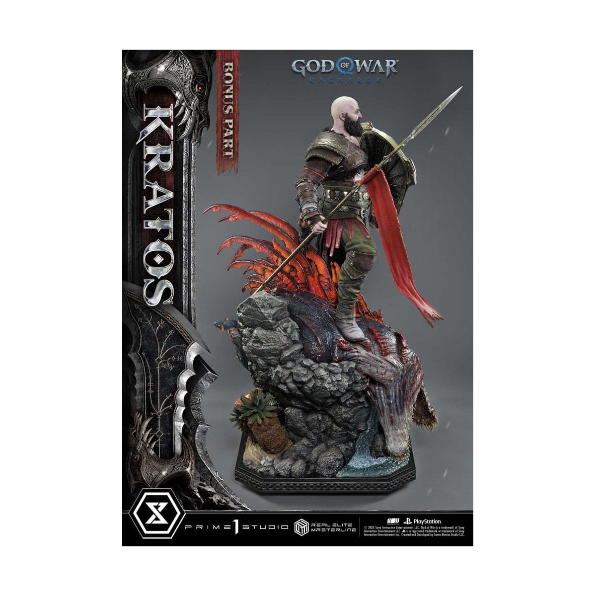 Prime 1 Studio - God of War: Ragnarok - Kratos Ultimate Bonus Version - Real Elite Masterline Series 1/3