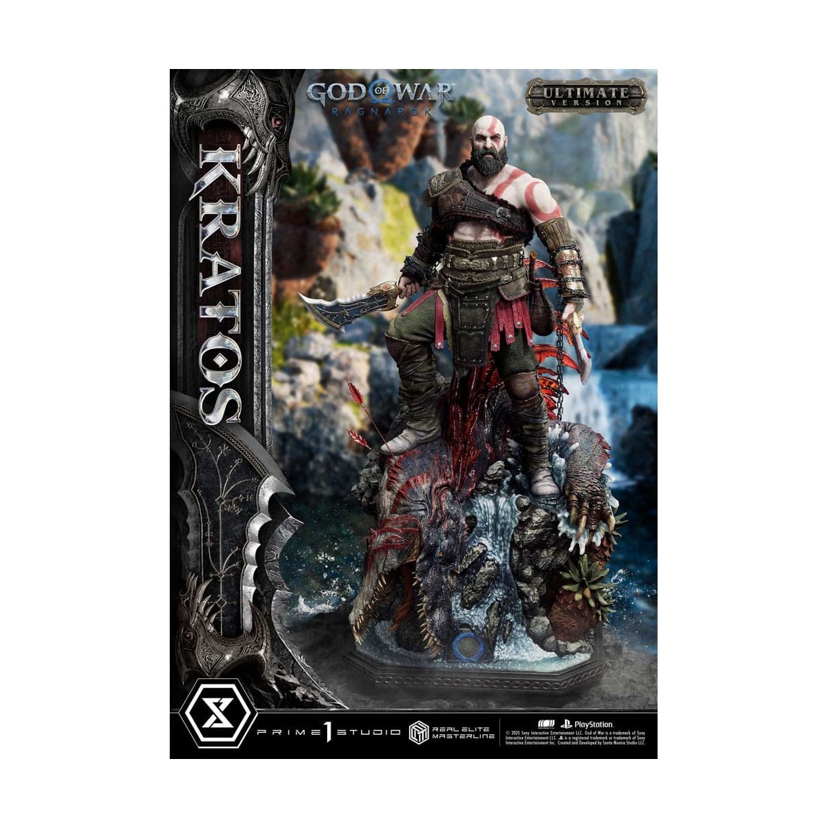 Prime 1 Studio - God of War: Ragnarok - Kratos Ultimate Bonus Version - Real Elite Masterline Series 1/3