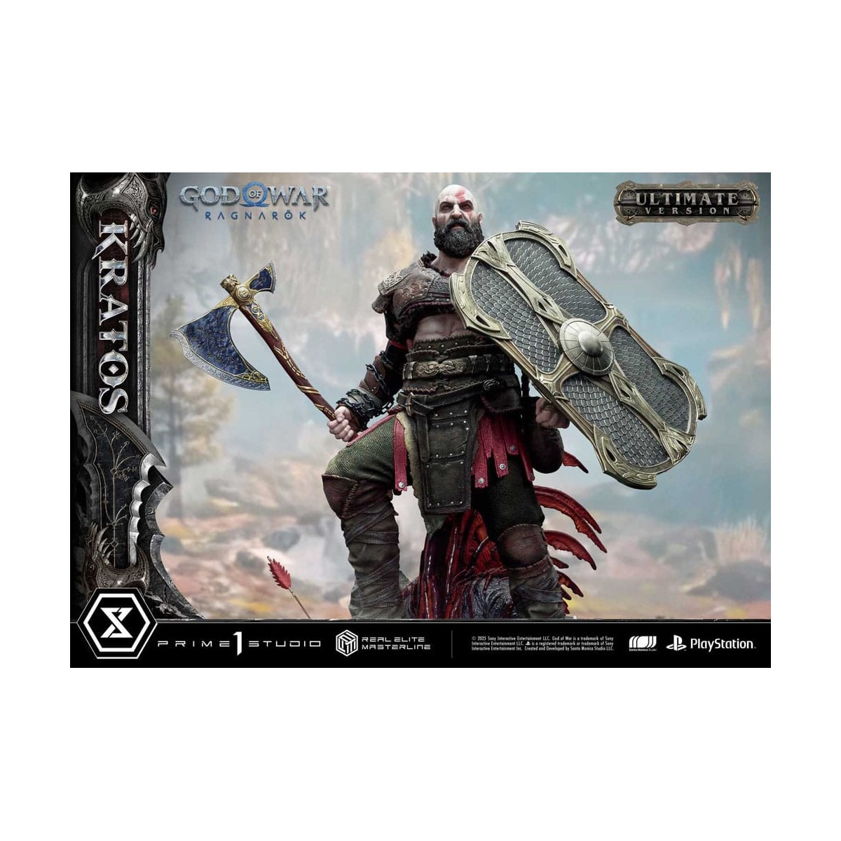 Prime 1 Studio - God of War: Ragnarok - Kratos Ultimate Bonus Version - Real Elite Masterline Series 1/3