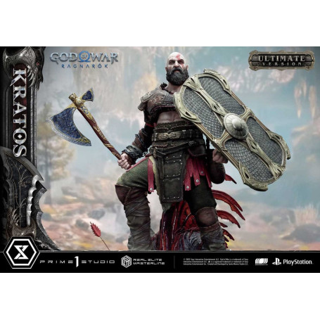 Prime 1 Studio - God of War: Ragnarok - Kratos Ultimate Bonus Version - Real Elite Masterline Series 1/3