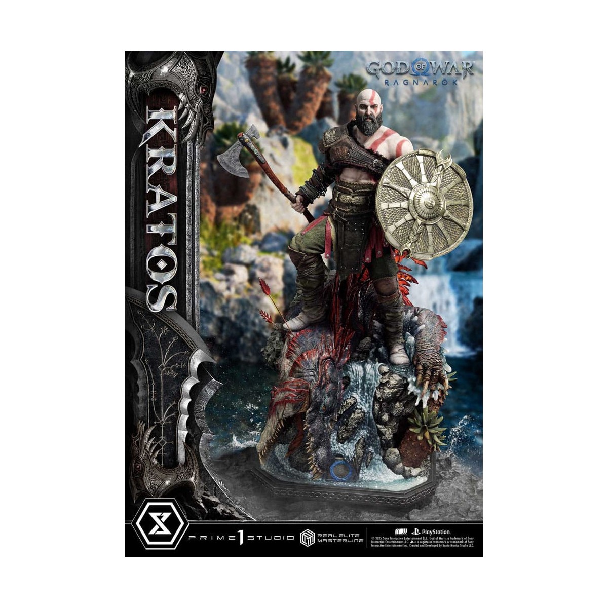 Prime 1 Studio - God of War: Ragnarok - Kratos Ultimate Bonus Version - Real Elite Masterline Series 1/3