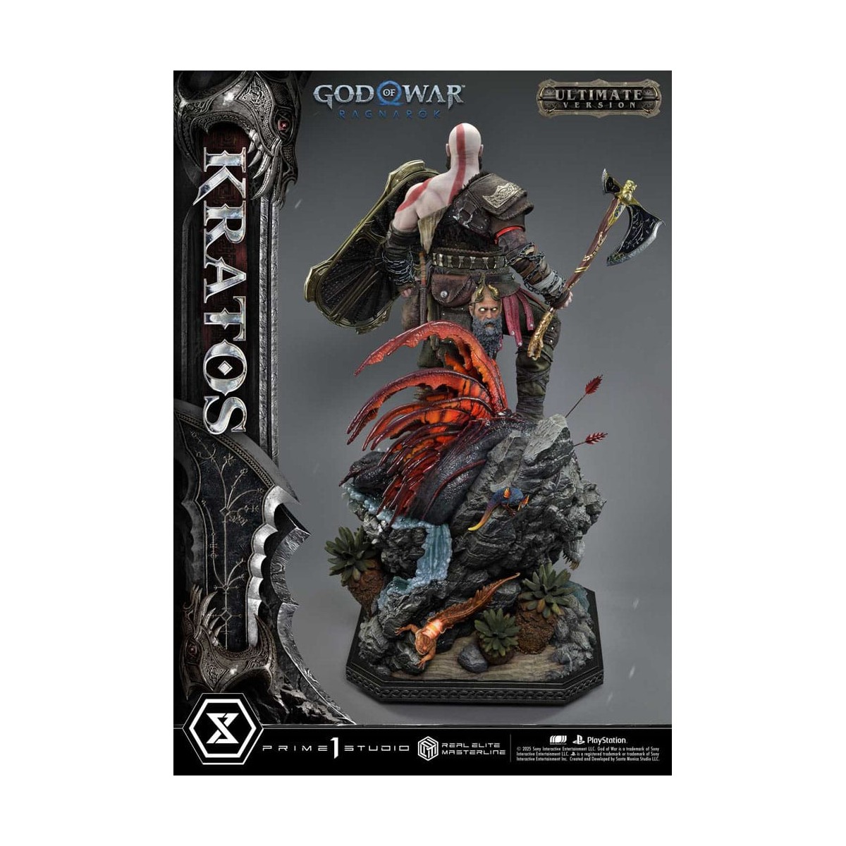 Prime 1 Studio - God of War: Ragnarok - Kratos Ultimate Bonus Version - Real Elite Masterline Series 1/3