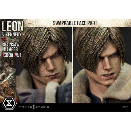 Prime 1 Studio - Resident Evil 4 Leon S. Kennedy vs. Chainsaw Villager Bonus Ver. - Ultimate Premium Masterline Serie 1/4