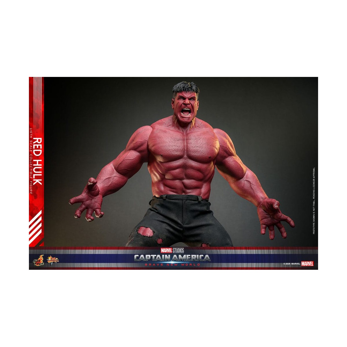 Hot Toys - RED HULK MMS 1/6 - Capitán América: Un mundo feliz