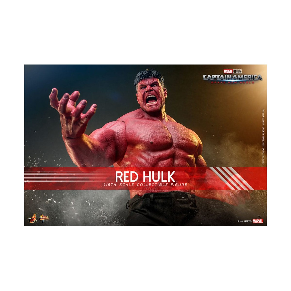 Hot Toys - RED HULK MMS 1/6 - Capitán América: Un mundo feliz