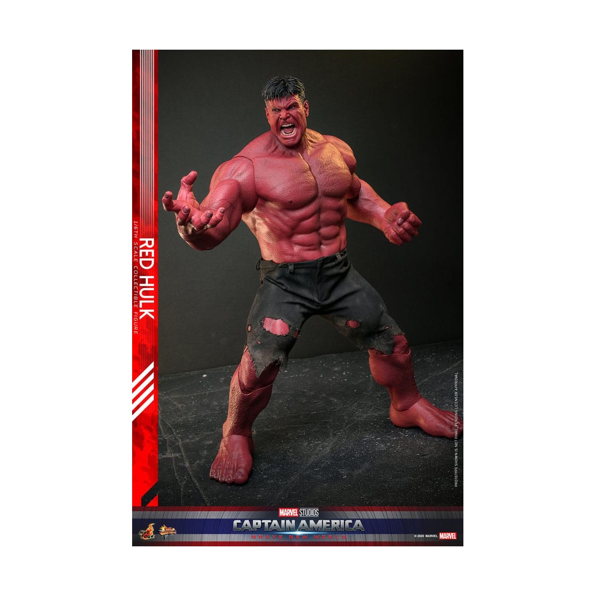 Hot Toys - RED HULK MMS 1/6 - Capitán América: Un mundo feliz